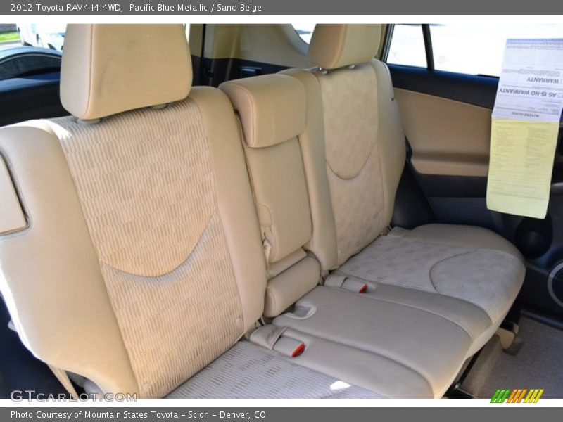 Pacific Blue Metallic / Sand Beige 2012 Toyota RAV4 I4 4WD