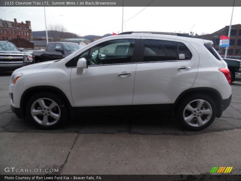 Summit White / Jet Black/Brownstone 2015 Chevrolet Trax LTZ