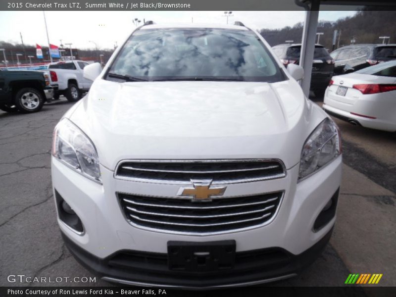 Summit White / Jet Black/Brownstone 2015 Chevrolet Trax LTZ
