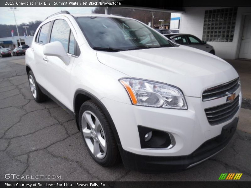 Summit White / Jet Black/Brownstone 2015 Chevrolet Trax LTZ