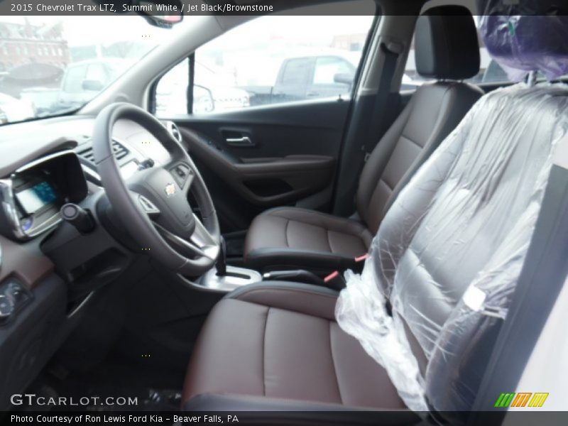 Summit White / Jet Black/Brownstone 2015 Chevrolet Trax LTZ