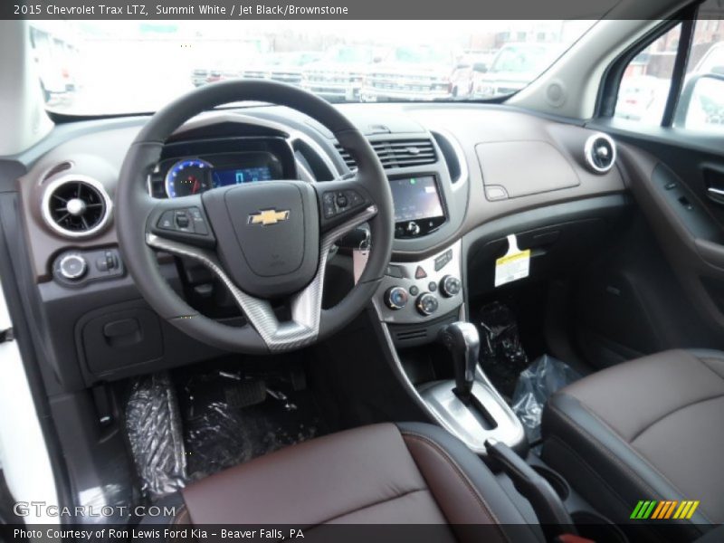 Summit White / Jet Black/Brownstone 2015 Chevrolet Trax LTZ