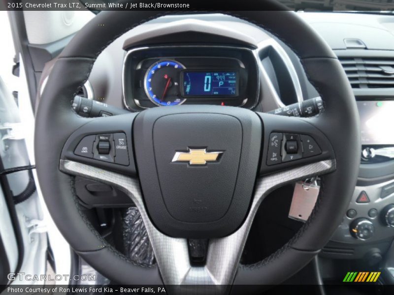 Summit White / Jet Black/Brownstone 2015 Chevrolet Trax LTZ