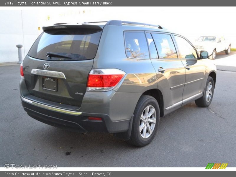 Cypress Green Pearl / Black 2012 Toyota Highlander SE 4WD