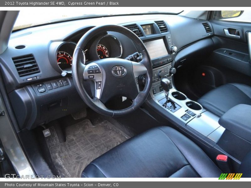  2012 Highlander SE 4WD Black Interior