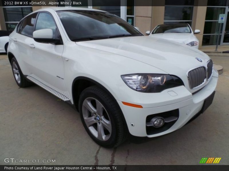 Alpine White / Black 2012 BMW X6 xDrive50i