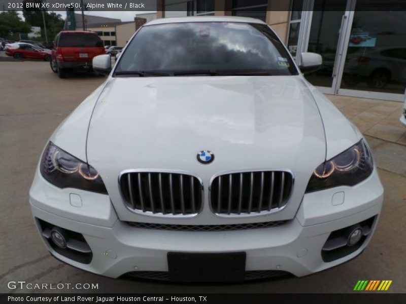 Alpine White / Black 2012 BMW X6 xDrive50i
