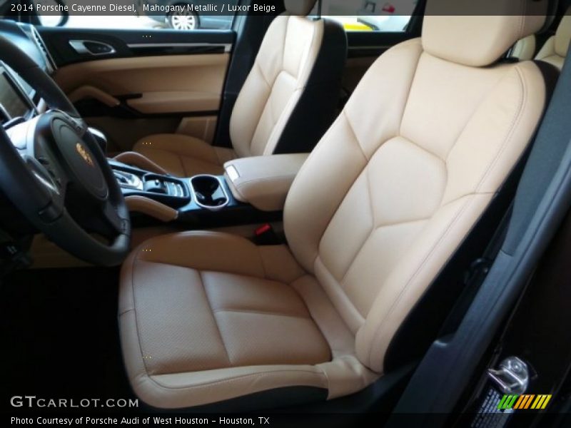 Mahogany Metallic / Luxor Beige 2014 Porsche Cayenne Diesel