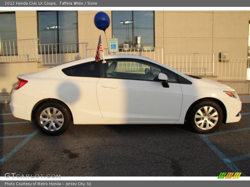 Taffeta White / Stone 2012 Honda Civic LX Coupe