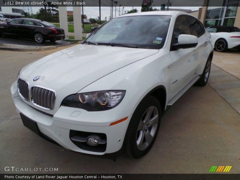 Alpine White / Black 2012 BMW X6 xDrive50i