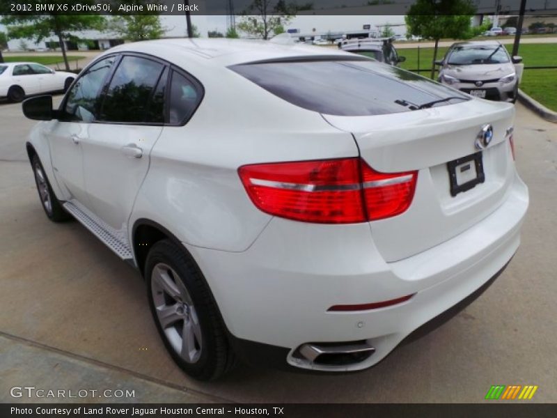 Alpine White / Black 2012 BMW X6 xDrive50i