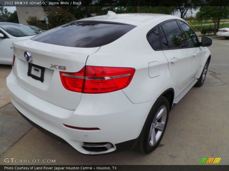 Alpine White / Black 2012 BMW X6 xDrive50i