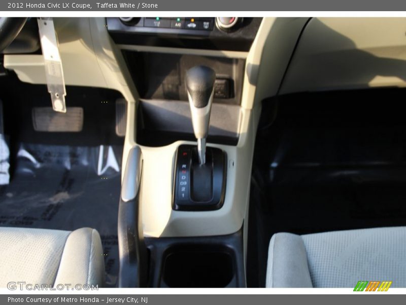 Taffeta White / Stone 2012 Honda Civic LX Coupe