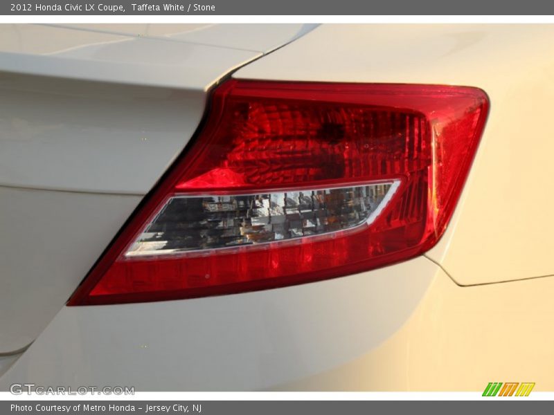 Taffeta White / Stone 2012 Honda Civic LX Coupe