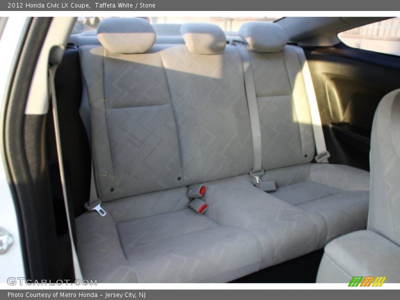 Taffeta White / Stone 2012 Honda Civic LX Coupe