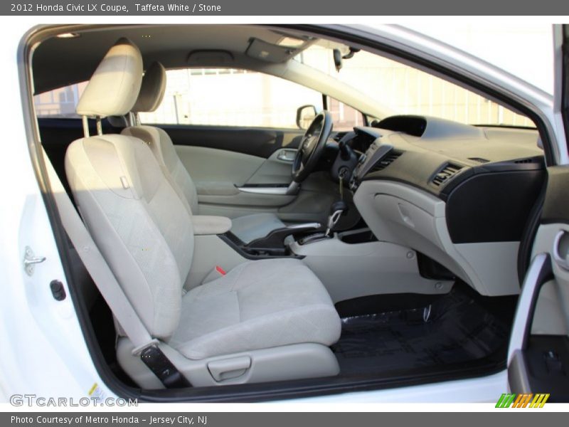 Taffeta White / Stone 2012 Honda Civic LX Coupe