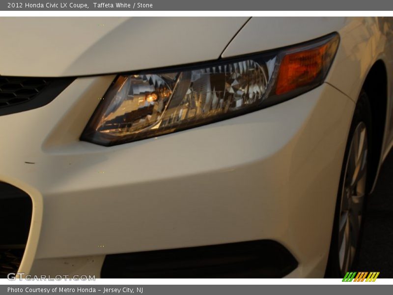 Taffeta White / Stone 2012 Honda Civic LX Coupe