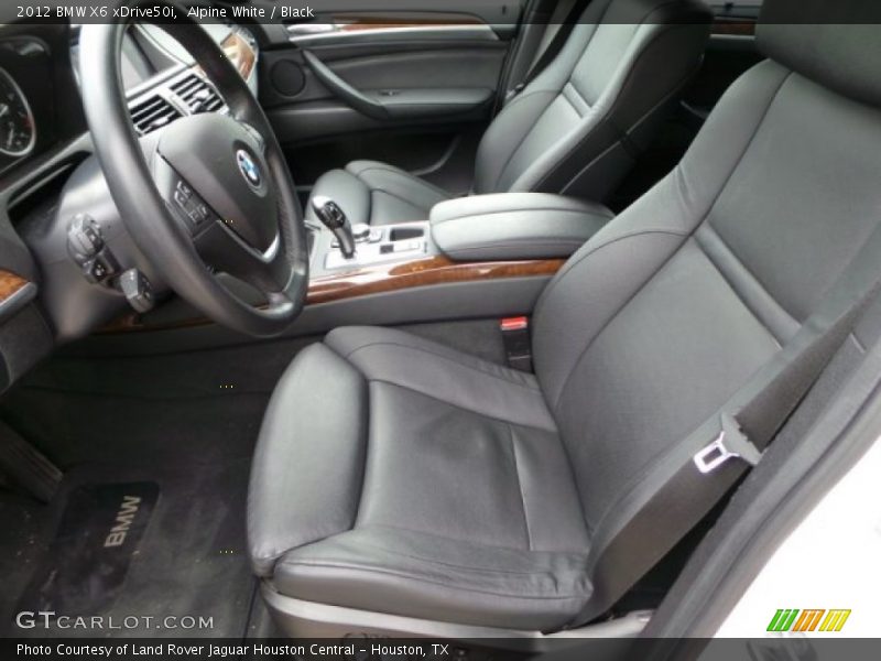Front Seat of 2012 X6 xDrive50i