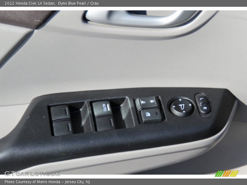 Dyno Blue Pearl / Gray 2012 Honda Civic LX Sedan