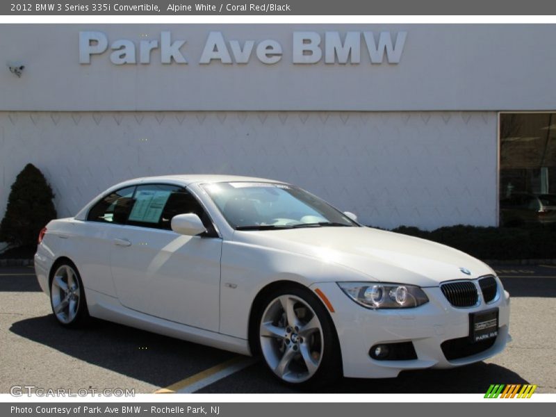 Alpine White / Coral Red/Black 2012 BMW 3 Series 335i Convertible