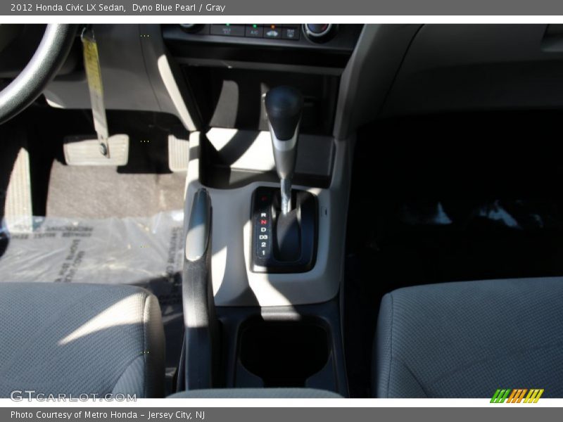 Dyno Blue Pearl / Gray 2012 Honda Civic LX Sedan