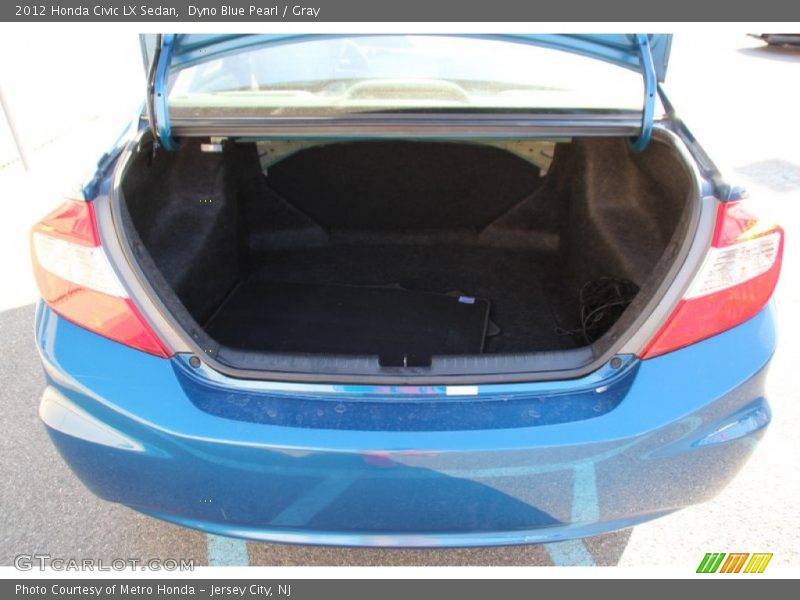 Dyno Blue Pearl / Gray 2012 Honda Civic LX Sedan