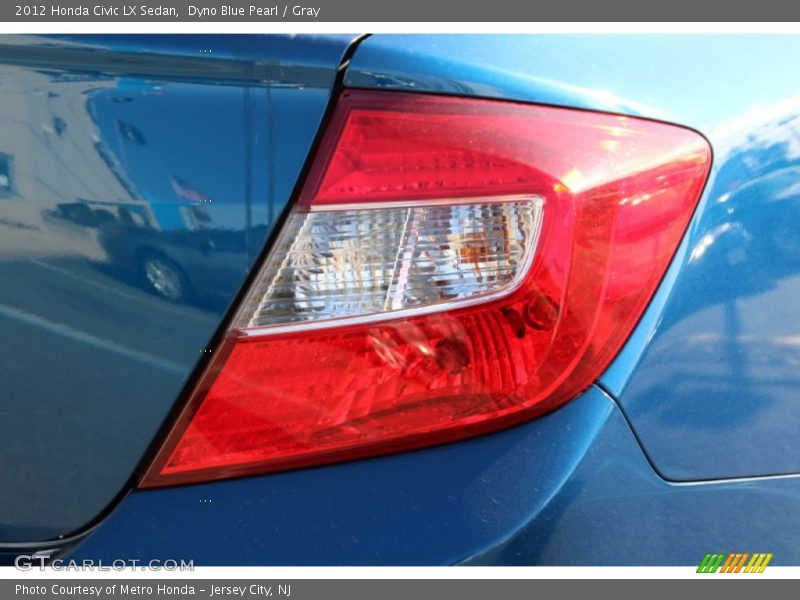 Dyno Blue Pearl / Gray 2012 Honda Civic LX Sedan