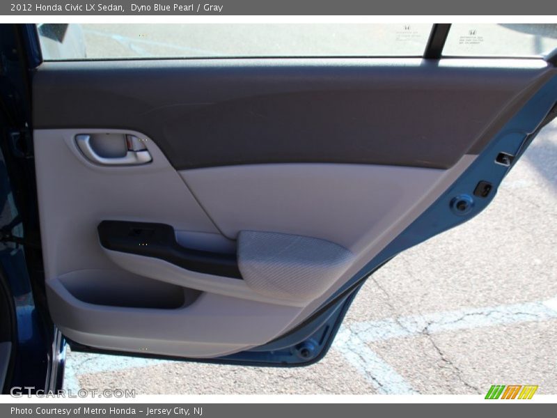 Dyno Blue Pearl / Gray 2012 Honda Civic LX Sedan