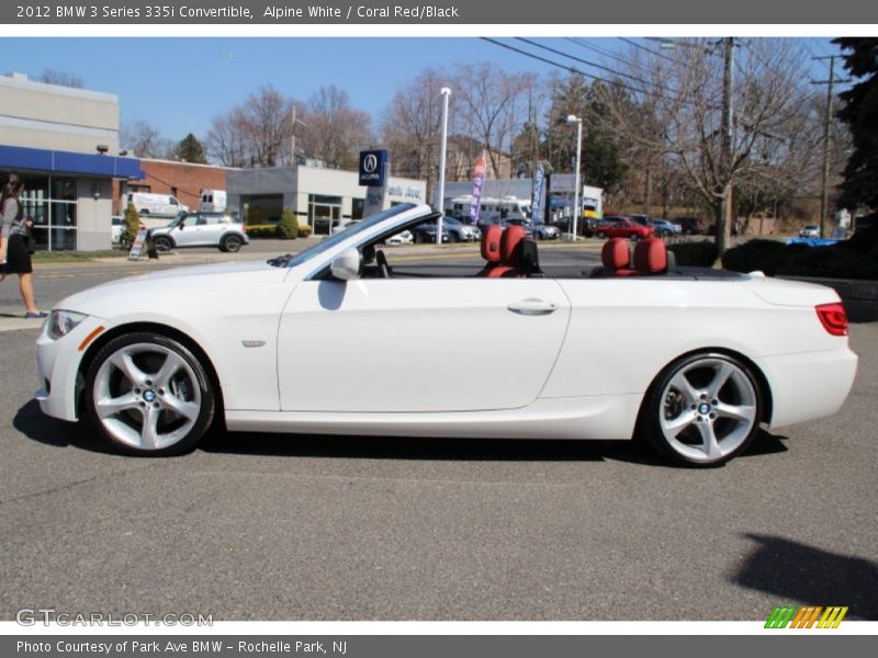 Alpine White / Coral Red/Black 2012 BMW 3 Series 335i Convertible