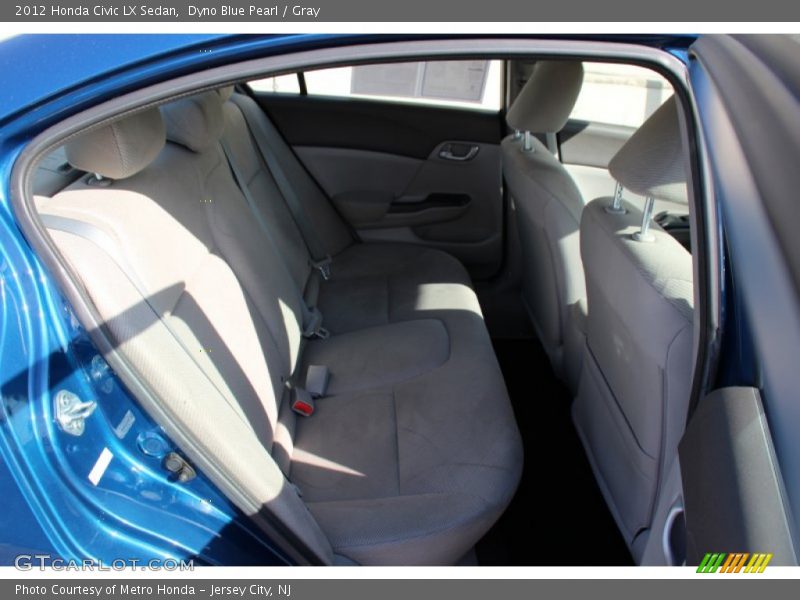 Dyno Blue Pearl / Gray 2012 Honda Civic LX Sedan