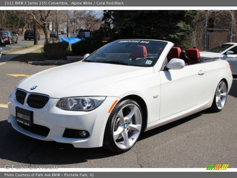 Alpine White / Coral Red/Black 2012 BMW 3 Series 335i Convertible