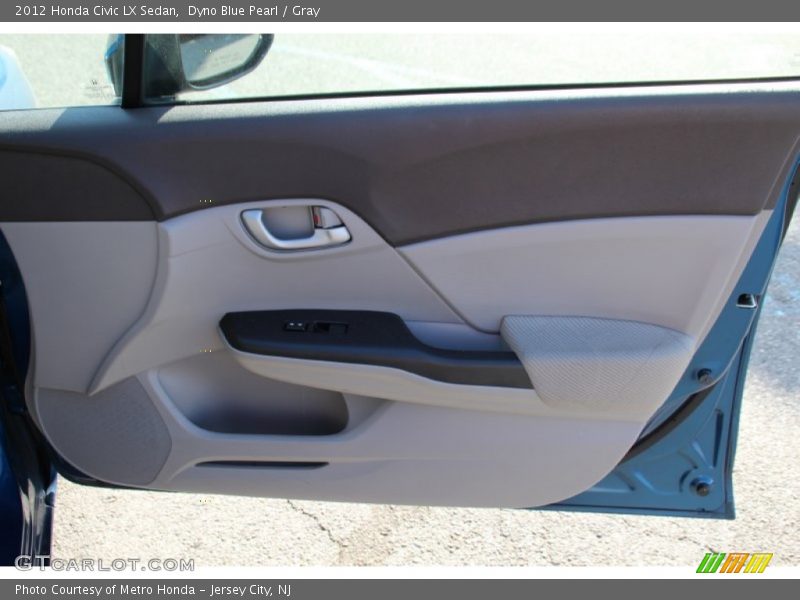 Dyno Blue Pearl / Gray 2012 Honda Civic LX Sedan
