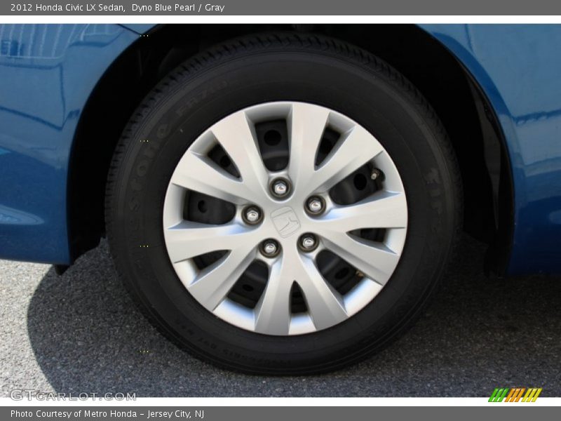 Dyno Blue Pearl / Gray 2012 Honda Civic LX Sedan