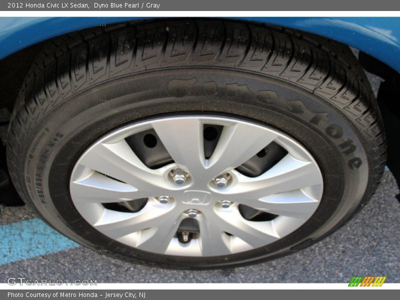 Dyno Blue Pearl / Gray 2012 Honda Civic LX Sedan