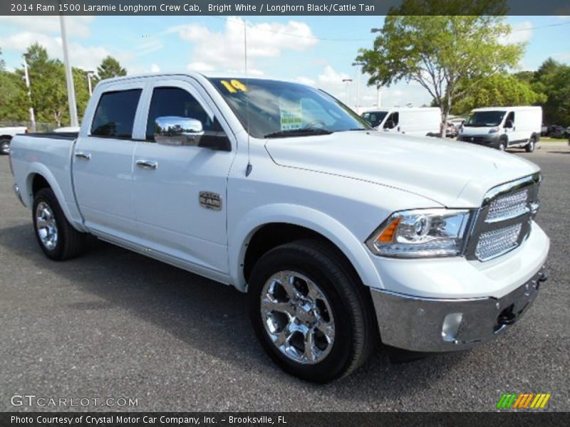 Front 3/4 View of 2014 1500 Laramie Longhorn Crew Cab
