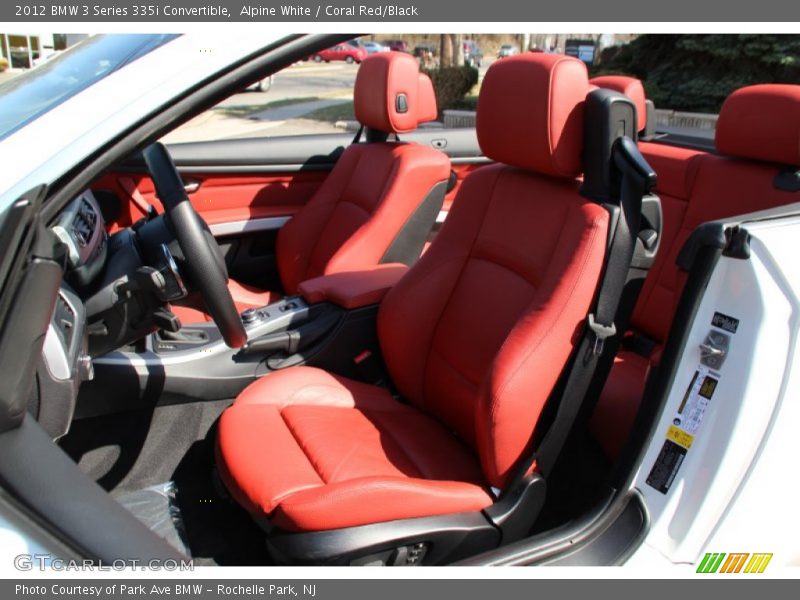 Alpine White / Coral Red/Black 2012 BMW 3 Series 335i Convertible
