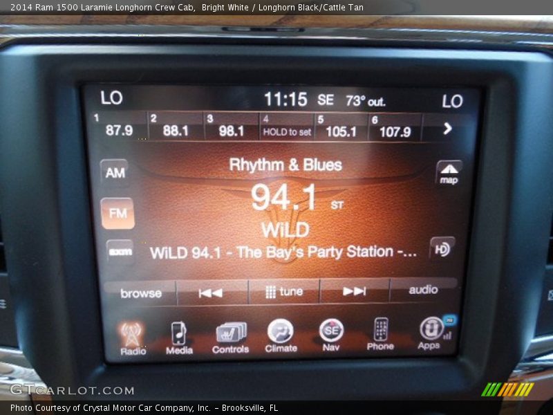 Bright White / Longhorn Black/Cattle Tan 2014 Ram 1500 Laramie Longhorn Crew Cab