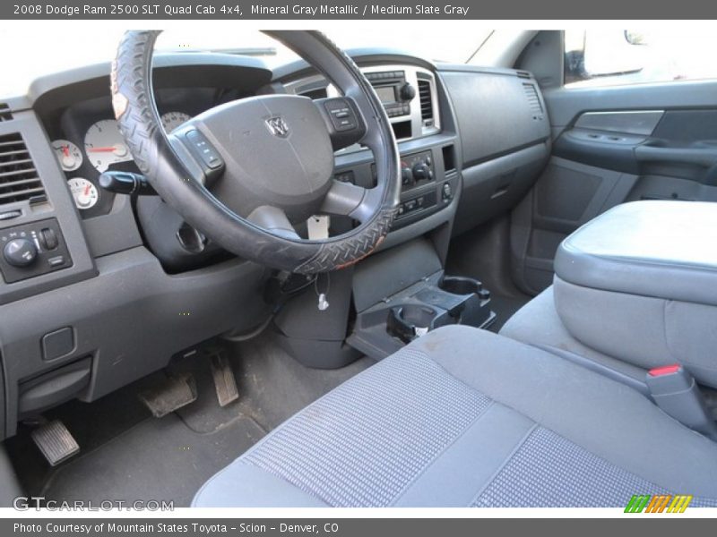 Mineral Gray Metallic / Medium Slate Gray 2008 Dodge Ram 2500 SLT Quad Cab 4x4