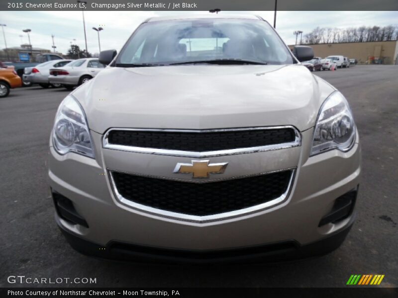 Champagne Silver Metallic / Jet Black 2015 Chevrolet Equinox LS