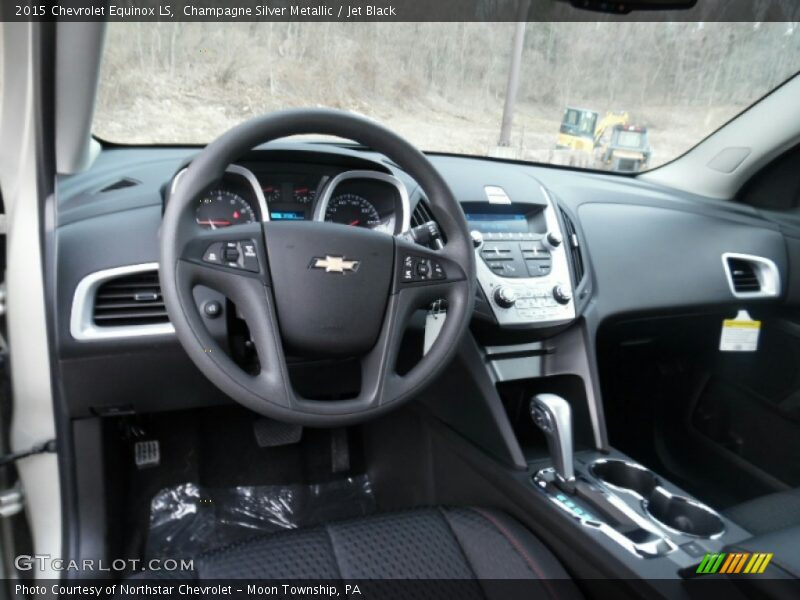 Champagne Silver Metallic / Jet Black 2015 Chevrolet Equinox LS