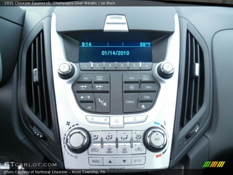 Champagne Silver Metallic / Jet Black 2015 Chevrolet Equinox LS