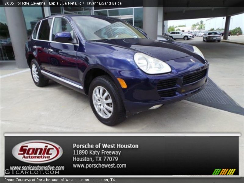 Lapis Blue Metallic / Havanna/Sand Beige 2005 Porsche Cayenne