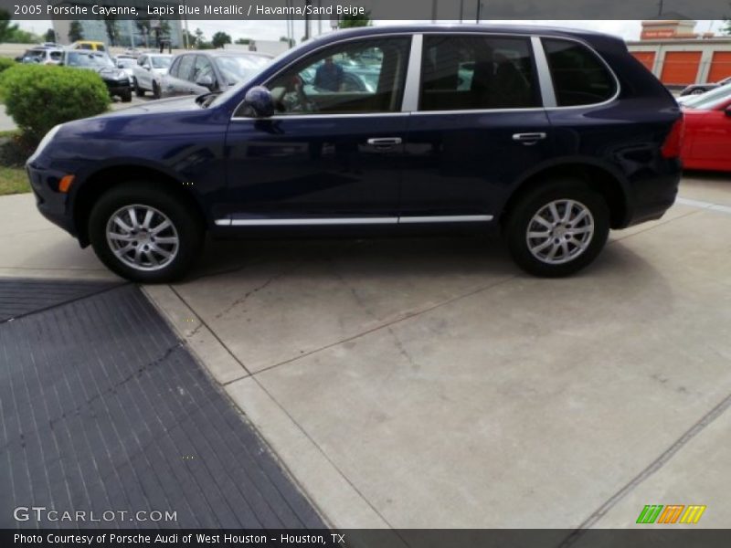 Lapis Blue Metallic / Havanna/Sand Beige 2005 Porsche Cayenne