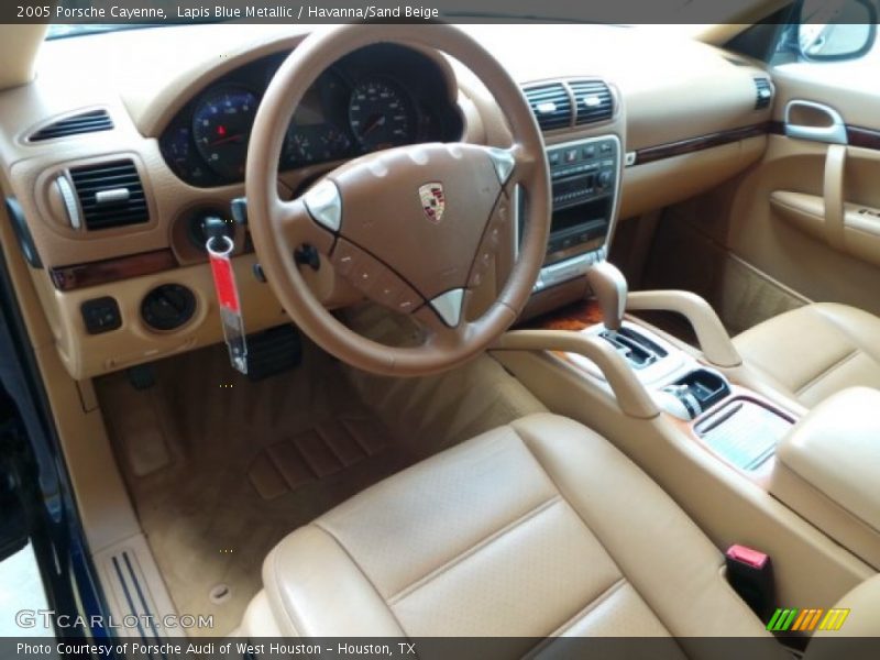 Lapis Blue Metallic / Havanna/Sand Beige 2005 Porsche Cayenne