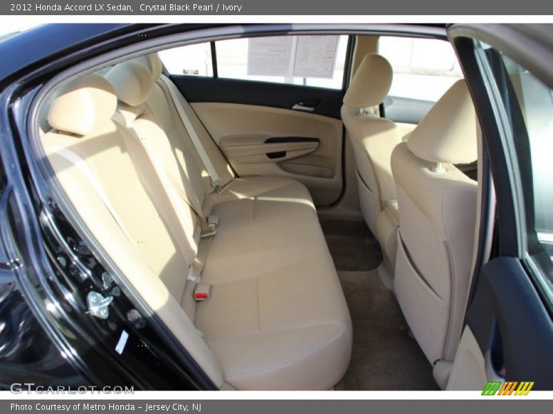 Rear Seat of 2012 Accord LX Sedan