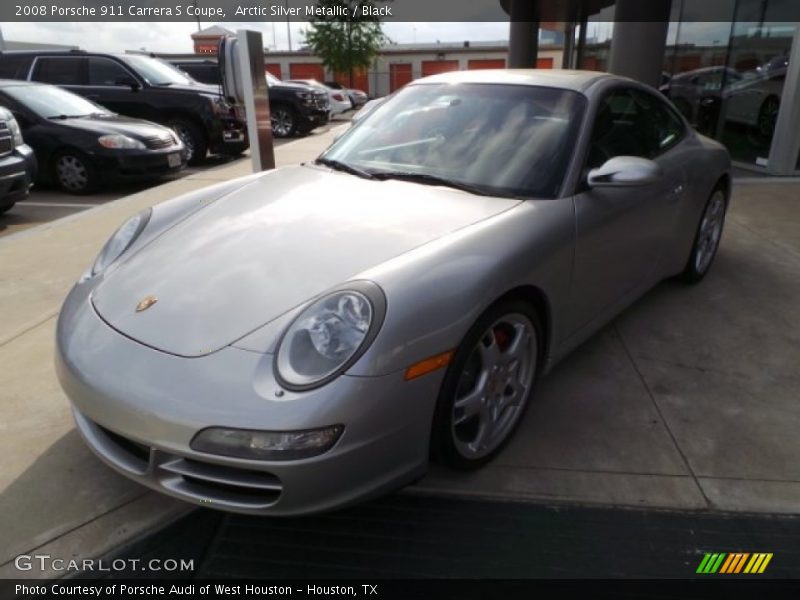Arctic Silver Metallic / Black 2008 Porsche 911 Carrera S Coupe