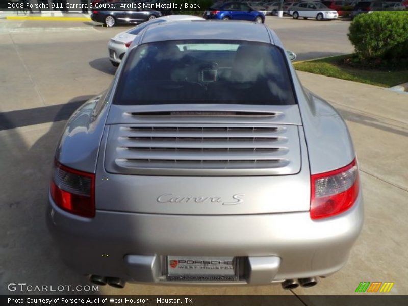 Arctic Silver Metallic / Black 2008 Porsche 911 Carrera S Coupe