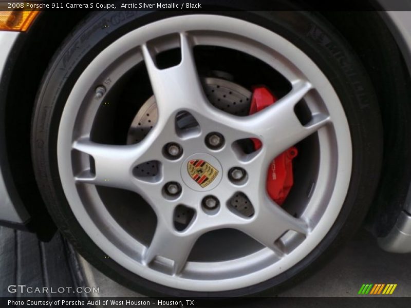 Arctic Silver Metallic / Black 2008 Porsche 911 Carrera S Coupe