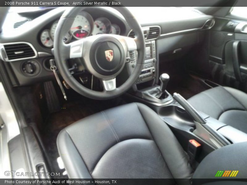 Arctic Silver Metallic / Black 2008 Porsche 911 Carrera S Coupe