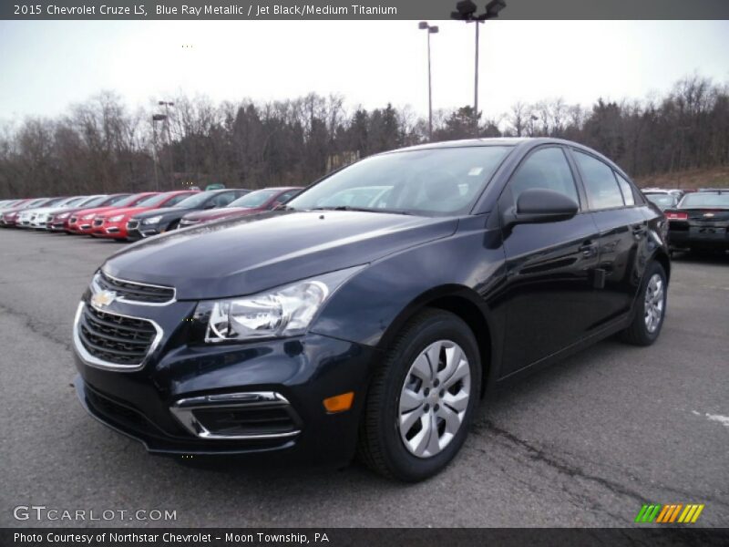 Blue Ray Metallic / Jet Black/Medium Titanium 2015 Chevrolet Cruze LS